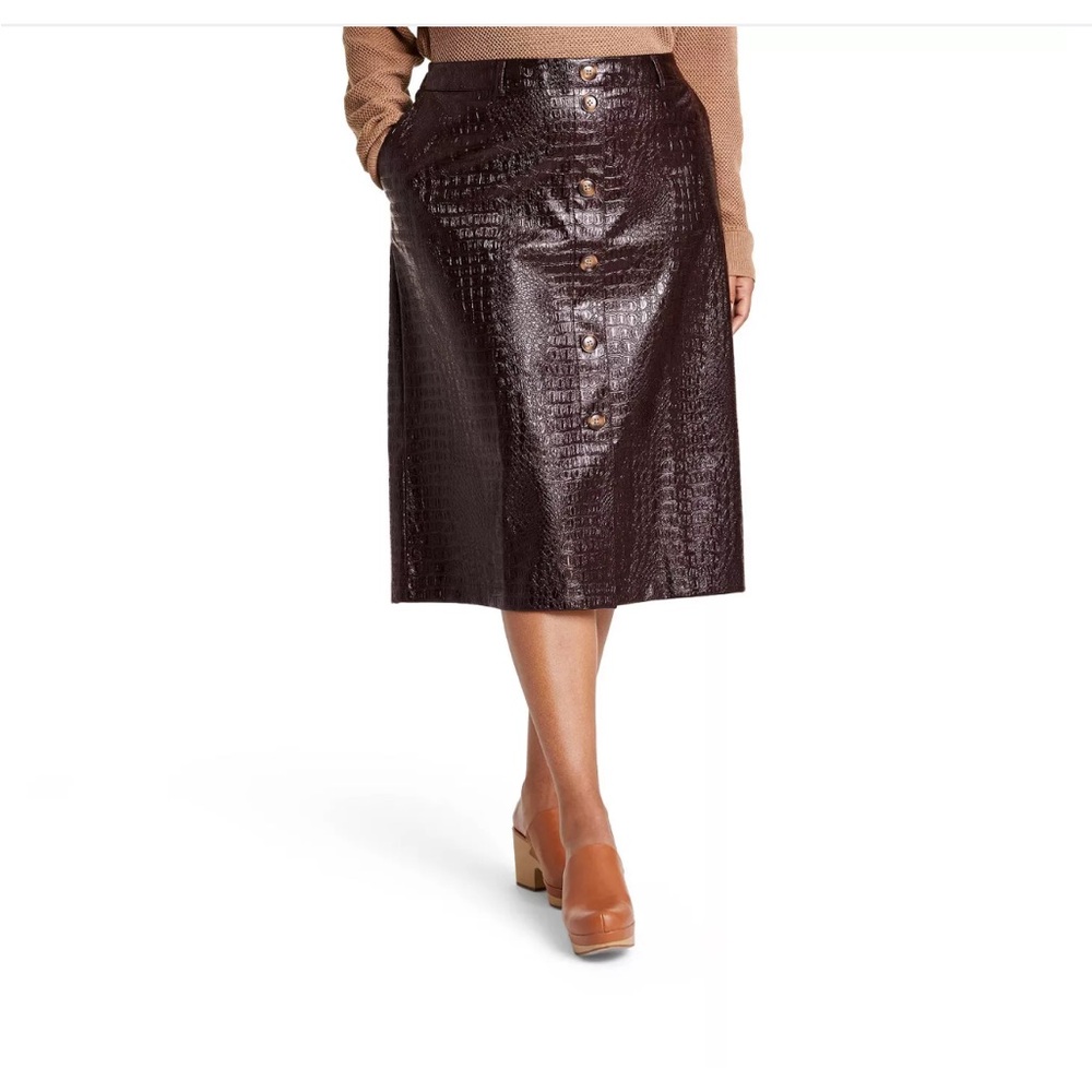 NWoT Rachel Comey for Target PU textured skirt